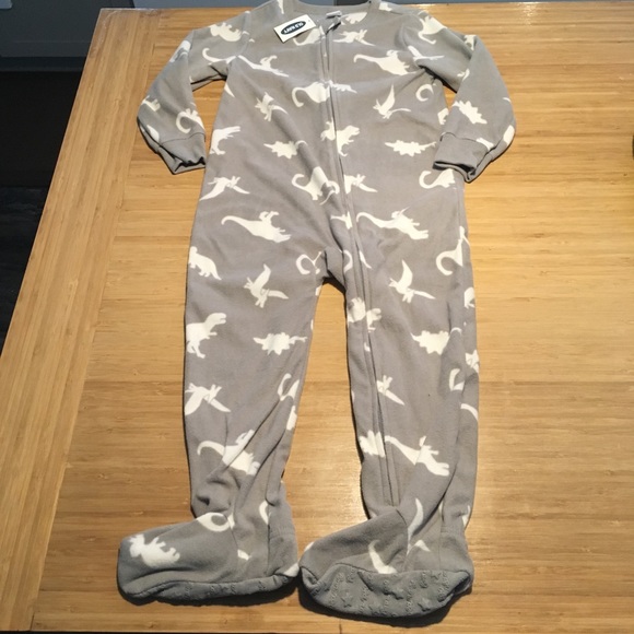 4T Old Navy Fleece Footie Sleeper Pajamas NWT - Picture 2 of 8